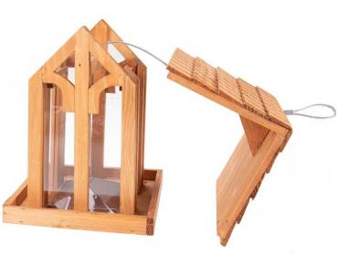 Preview: Vogelfutterhaus aus Kiefernholz Preview: Vogelfutterhaus aus Kiefernholz 1