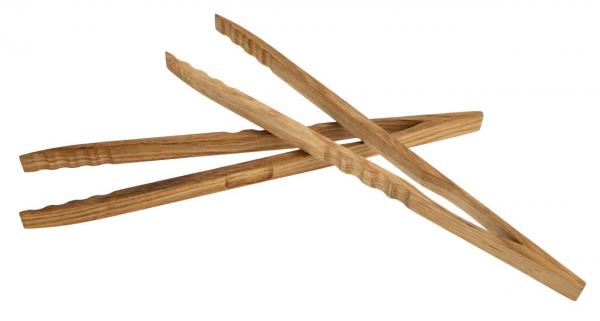 Holz Grill- & Bratzange – 39 cm – Eiche geölt
