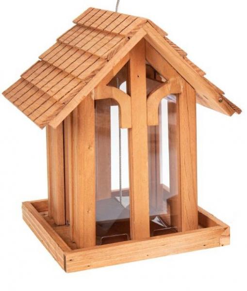 Vogelfutterhaus aus Kiefernholz